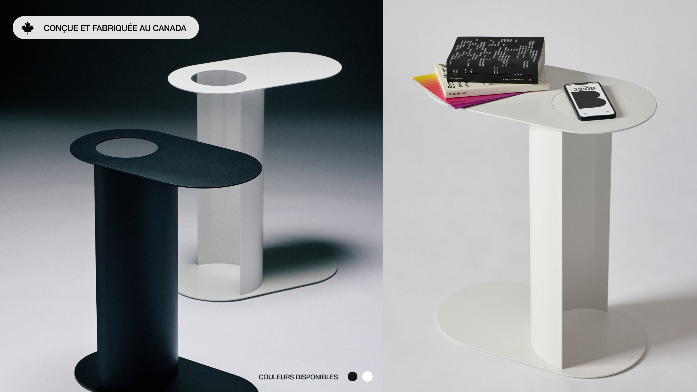 Qi2 iPhone charger with Adap Side Table